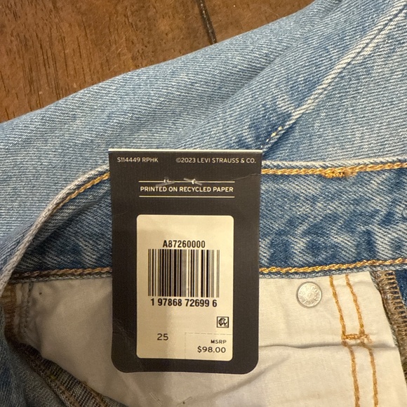 NWT Levi’s Premium Mermaid maxi skirt size 25 - Picture 4 of 4